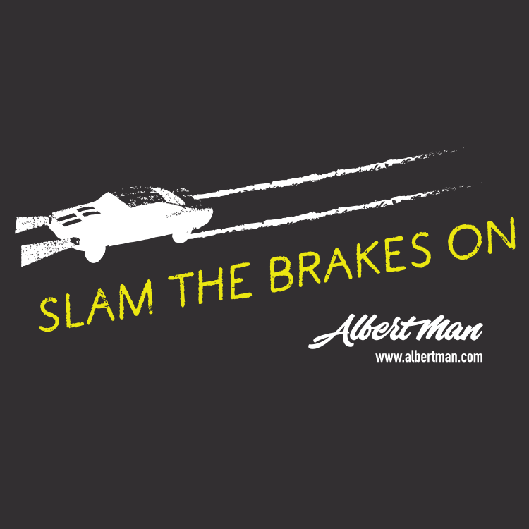 Slam the Brakes On merchandise artwork - car